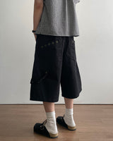Pore Eyelet Bermuda Pants