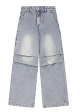 Parachute Washing Wide Denim Pants