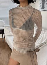 DOT SEE-THROUGH TEE