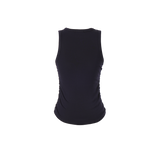 Soft Slim Halter Neck Sleeveless Top [Navy]