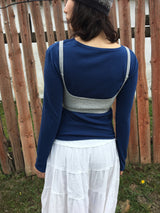 Double Line Cap Bralette (4color)