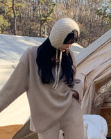 Polynu wool knit earplugs