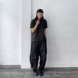 Waffle Henley Relaxed Tee