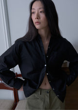 ノア ストライプ シャツ(Black)