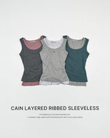 [ORIGINAL] Cain Layered Ribbed Sleeveless