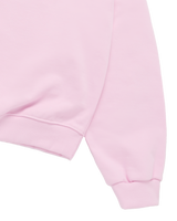25FW WOMAN ラウンドフォントレタリングクロップスウェット ライトピンク