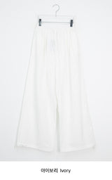 Lanie Summer Wide String Cotton Banding Pants