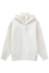 Heavyweight Layered Look Hooded Sweater