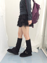 リボンストラップレイヤースカート