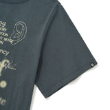 COLLECTION UNBALANCE CUTTING LOOSE FIT T-SHIRT [NAVY]