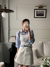 Kes Square Neck Wool Sleeveless Knit / 5 colors
