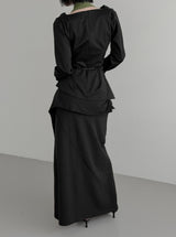 Ab Cowl Neck Blouse