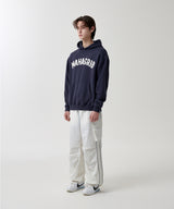 TWILL CUT OFF APPLIQUE HOODIE