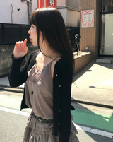 ラブオブスリムデイフリルカーディガン