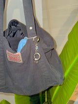 Curved pierce keychain