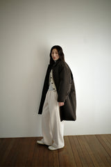 Oversized puffer coat, Dark brown