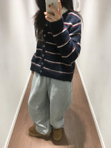 Multiple Stripe Cardigan (2color)
