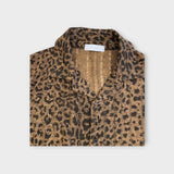 ASCLO Leopard Open Collar Short Sleeve Shirt (3color)