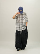 GM Check Overfit Half Shirts
