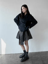  DOUBLE BUTTON WOOL COAT