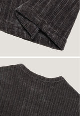 (M's)リベッドベロアヘンリーネックT 26SS-011