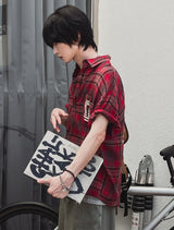 Ete 09 Vintage Pocket Check Short Sleeve Shirt