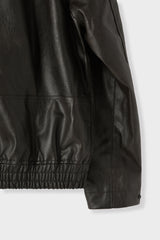Kintz vegan leather zip-up jacket