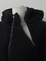 [unisex] シェルパフーディーフリースジップアップ (2color)