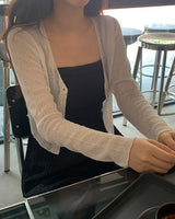 Aven see-through linen cardigan