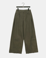 Pech Side Folding Wide Cotton Pants