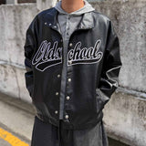 Vintage Old-School Leather Jumper