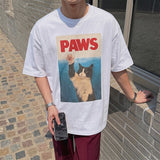 [A-S0176] キャットデジタル半袖Tシャツ