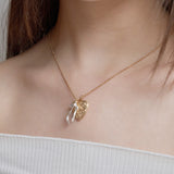 Heart Rocket & Flow Ribbon Necklace