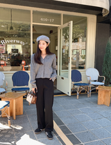[SHOPPERMADE] -5kg ストレートワイドスラックス (3color)