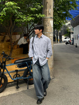 DB balloon wide denim pants
