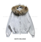 Rico Brushed Fur Two Way Hood Zip-Up