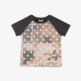 Printed Raglan Tee_Charcoal grey