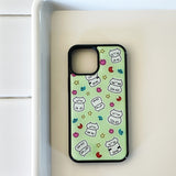 Cat World Light green Epoxy Phone Case