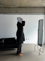 LMN Wayne Layered Hooded Coat (2 colors)