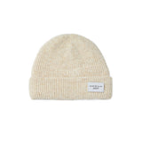24FW BASIC LOGO LABEL POINT BEANIE BEIGE