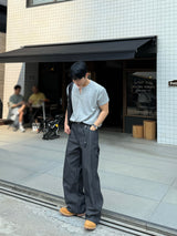 OSフックヘンリーネック半袖Tシャツ