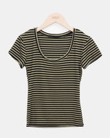 ピーポーストライプ半袖Tシャツ