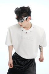 パールロゴパッディドショルダーTシャツ