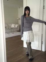ティップトゥルーズフィットシースルー長袖Tシャツ