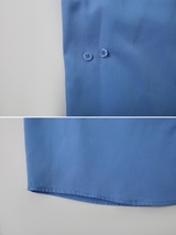 Side Button Slim Short Sleeve Shirt (3color)