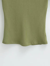 Rella Ribbed Collar Tee