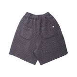 ビンテージダイアキルティングワイド 1/2パンツ (チャコール)