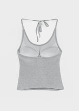 [MADE] Flote Halter String Sleeveless Top (Built-in Cap)