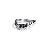 HEART TARGET WAVE RING