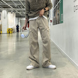 LMN Stone Cargo Slit Wide Pants (3 colors)